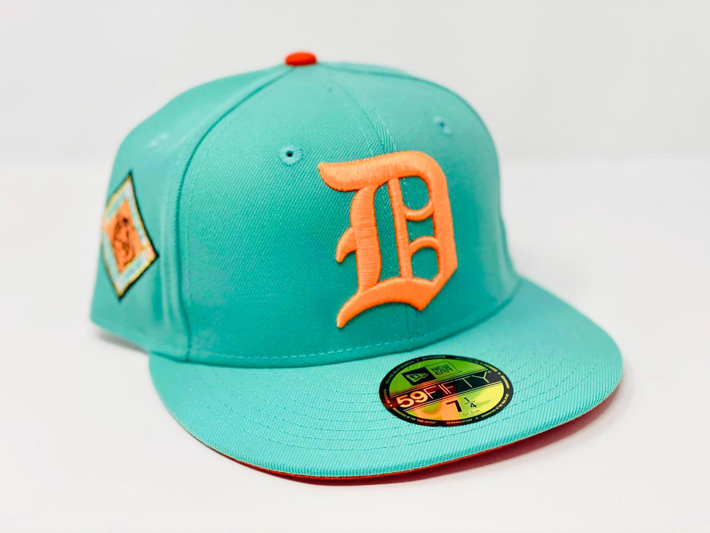 DETROIT TIGERS 1945 WORLD SERIES CLEAR MINT ORANGE BRIM NEW ERA FITTED HAT