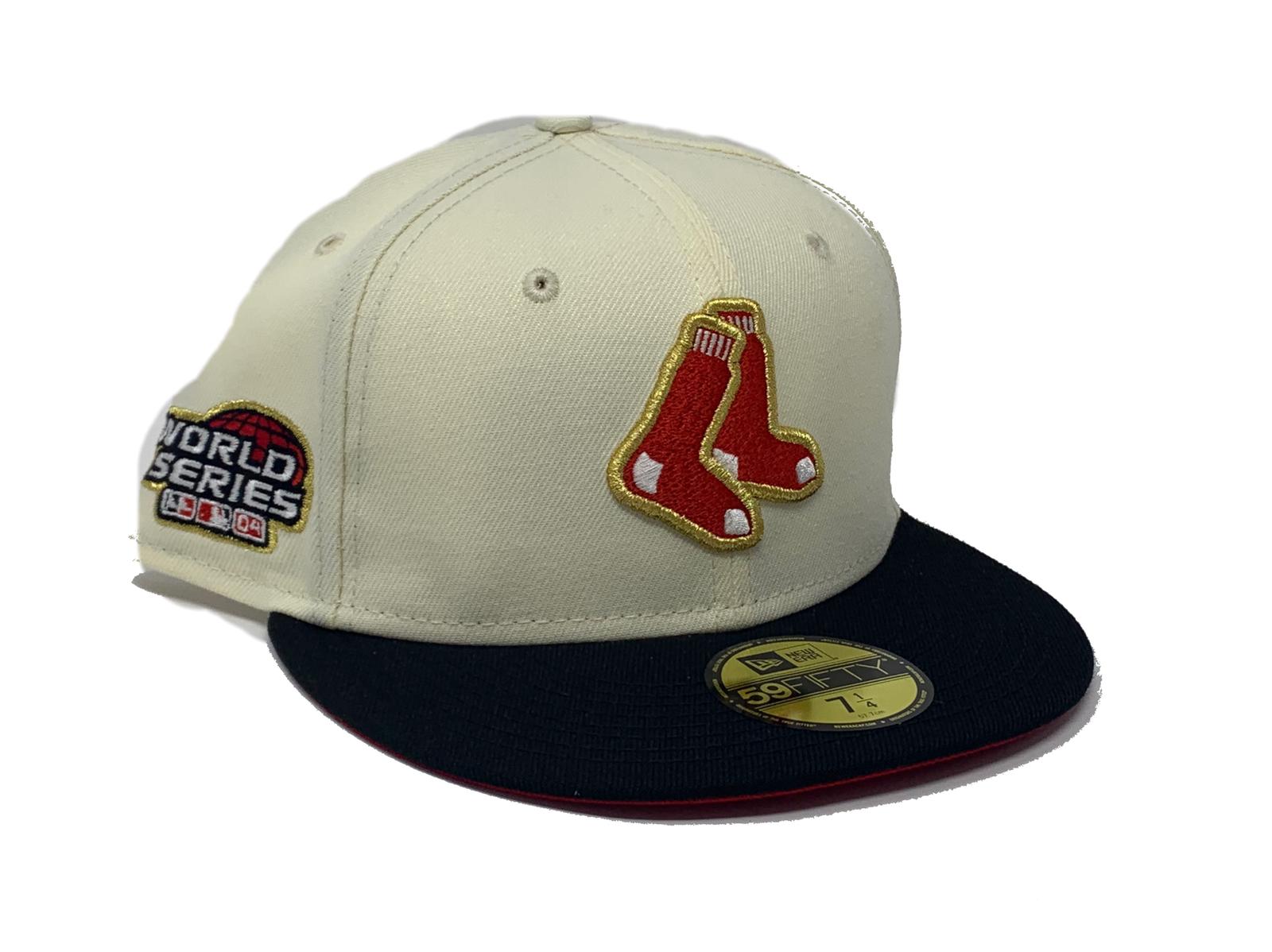 Concepts x New Era 59FIFTY Boston Red Sox 2004 World Series Fitted Hat (Yellow) 7 1/2