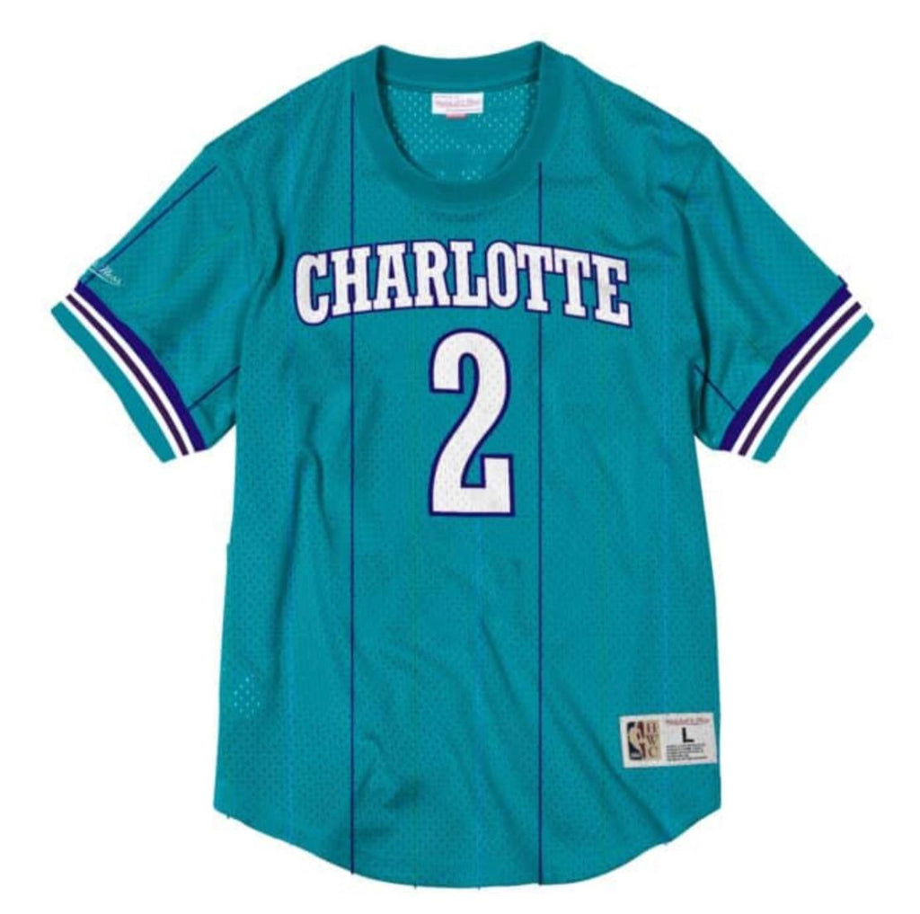 Mitchell & Ness Name And Number Mesh Top Charlotte Hornets 1992-93 Larry Johnson