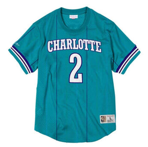 Mitchell & Ness Name And Number Mesh Top Charlotte Hornets 1992-93 Larry Johnson