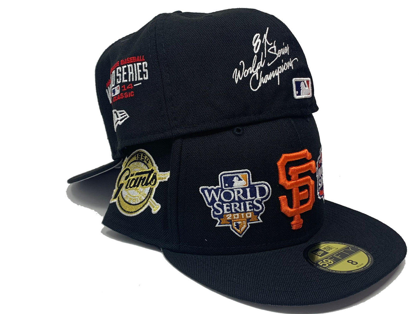 Black San Francisco Giants World Champions New Era Fitted Hat 