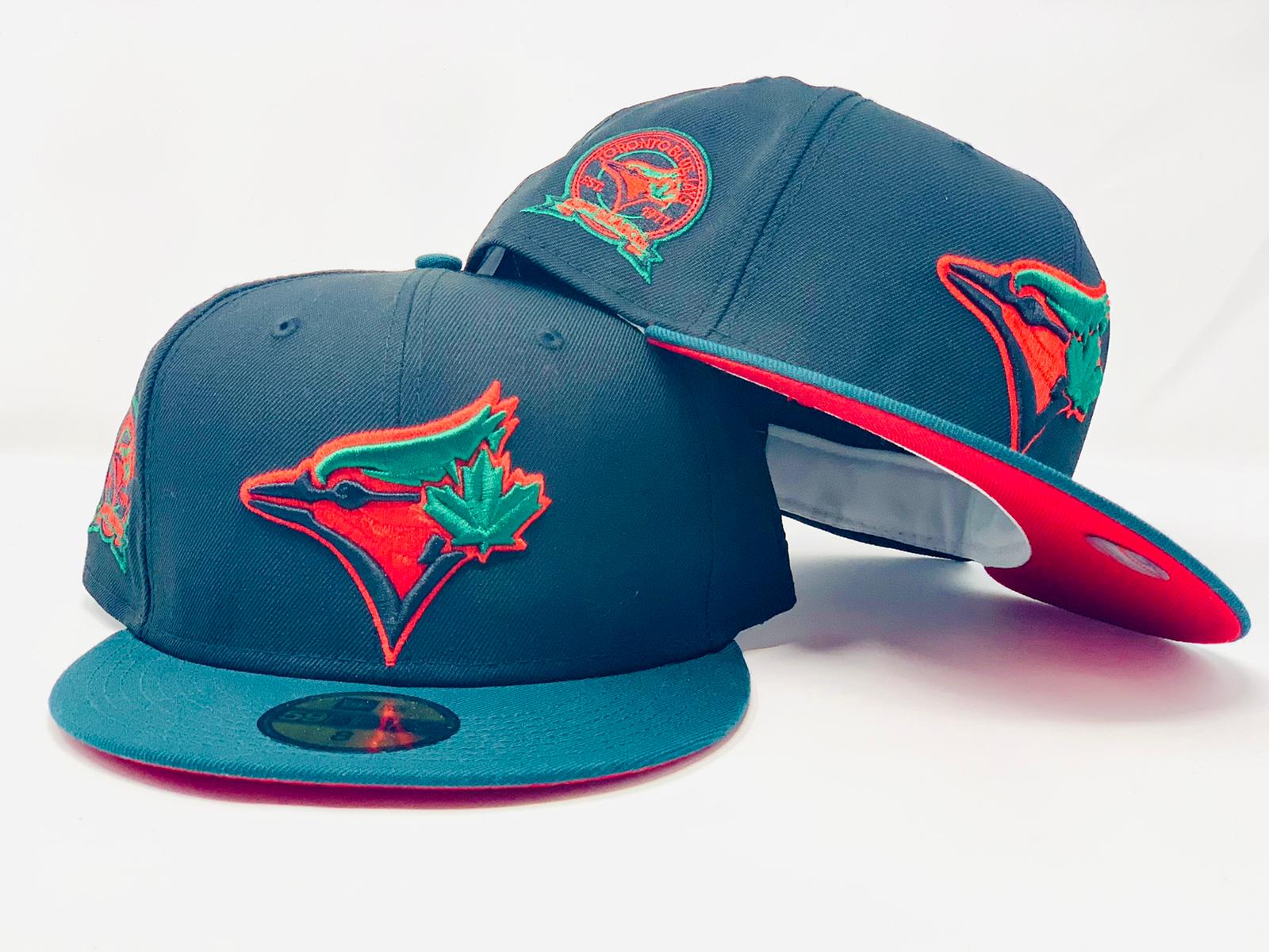 Toronto Blue Jays Custom New Era Cap Hat 7 59fifty MLB Baseball Pink Grey  Fitted