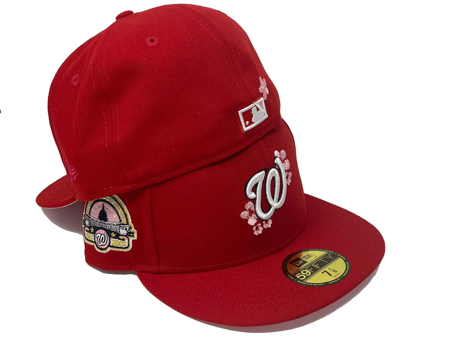 Nationals Cherry Blossom Hat / W Hat / Nationals City Connect Snapback Red