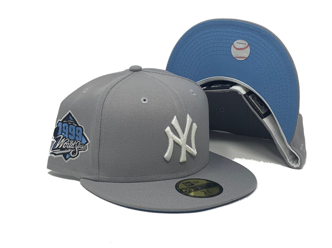 Light Gray New York Yankees 1999 World Series New Era Fitted Hat