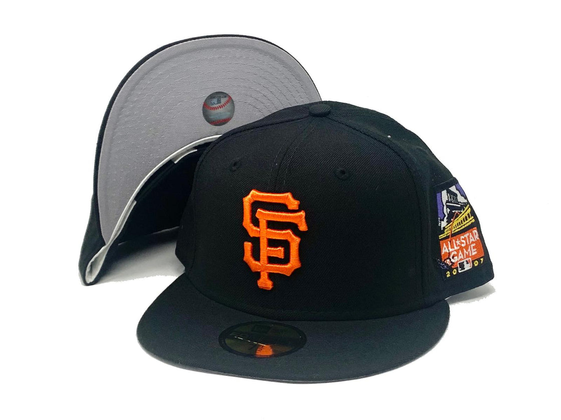 SAN FRANCISCO GIANTS 2007 ALL STAR GAME GRAY BRIM NEW ERA FITTED HAT