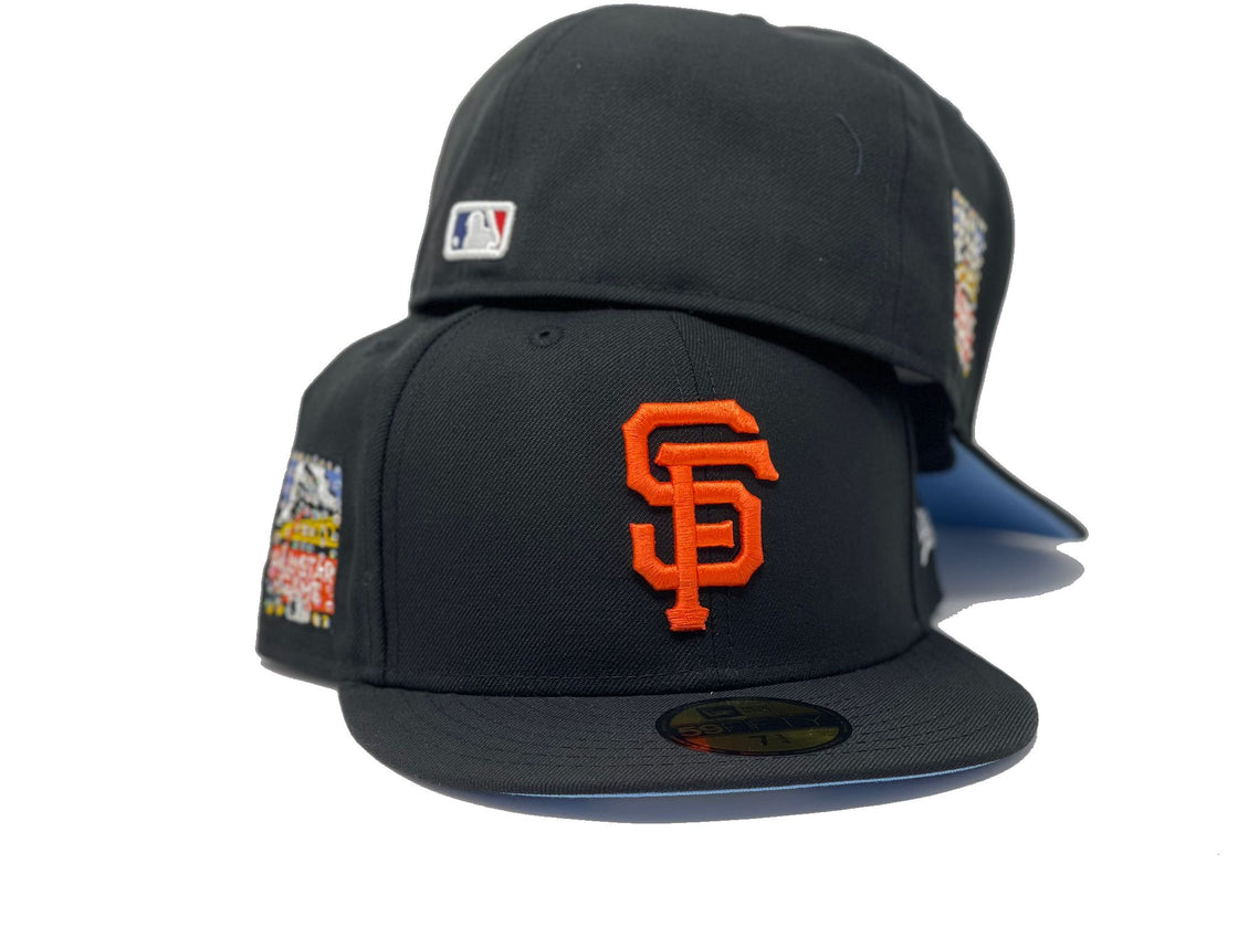 Black San Francisco Giants Rhinestones 2007 All Star Game Fitted Hat