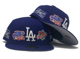 LOS ANGELES DODGERS 7X WORLD SERIES CHAMPIONS GRAY BRIM NEWERA FITTED HAT