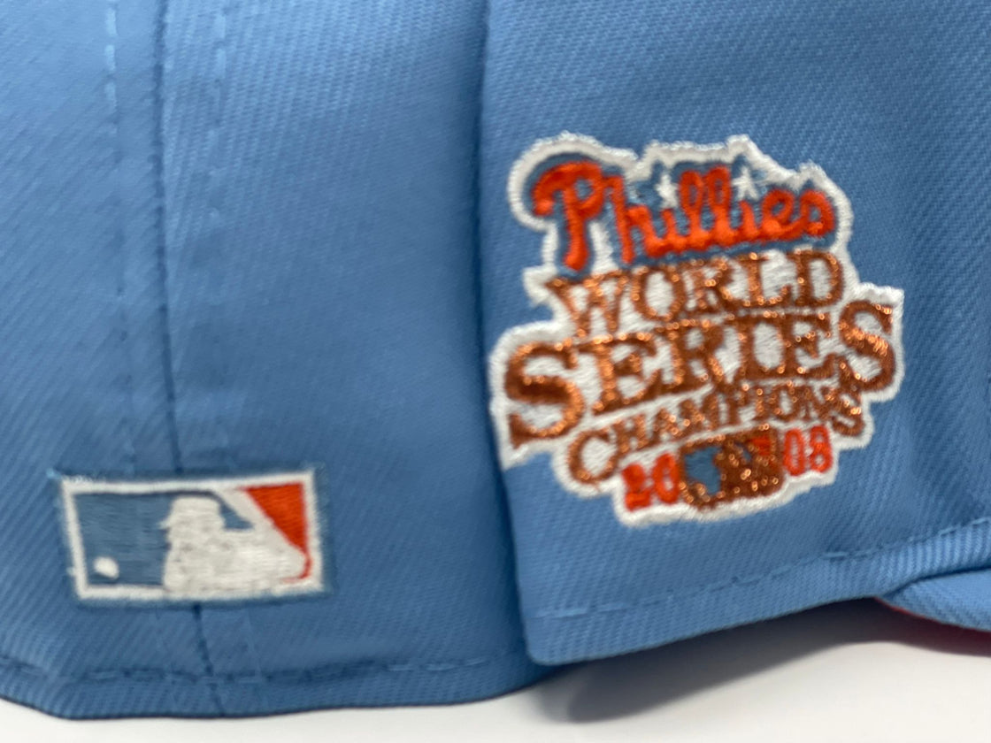 Sky Blue Philadelphia Phillies 2009 World Series New Era Fitted Hat