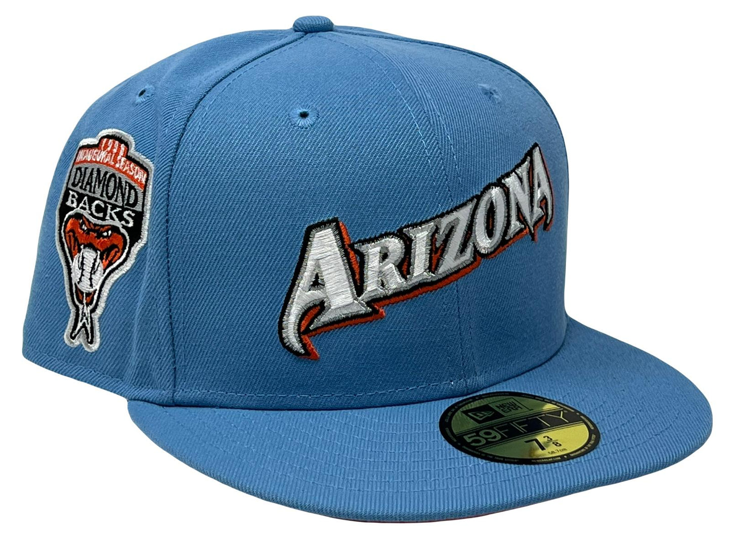 Arizona  Diamondbacks 1998 "Sky Blue Pack" Orange Brim New Era Fitted Hat