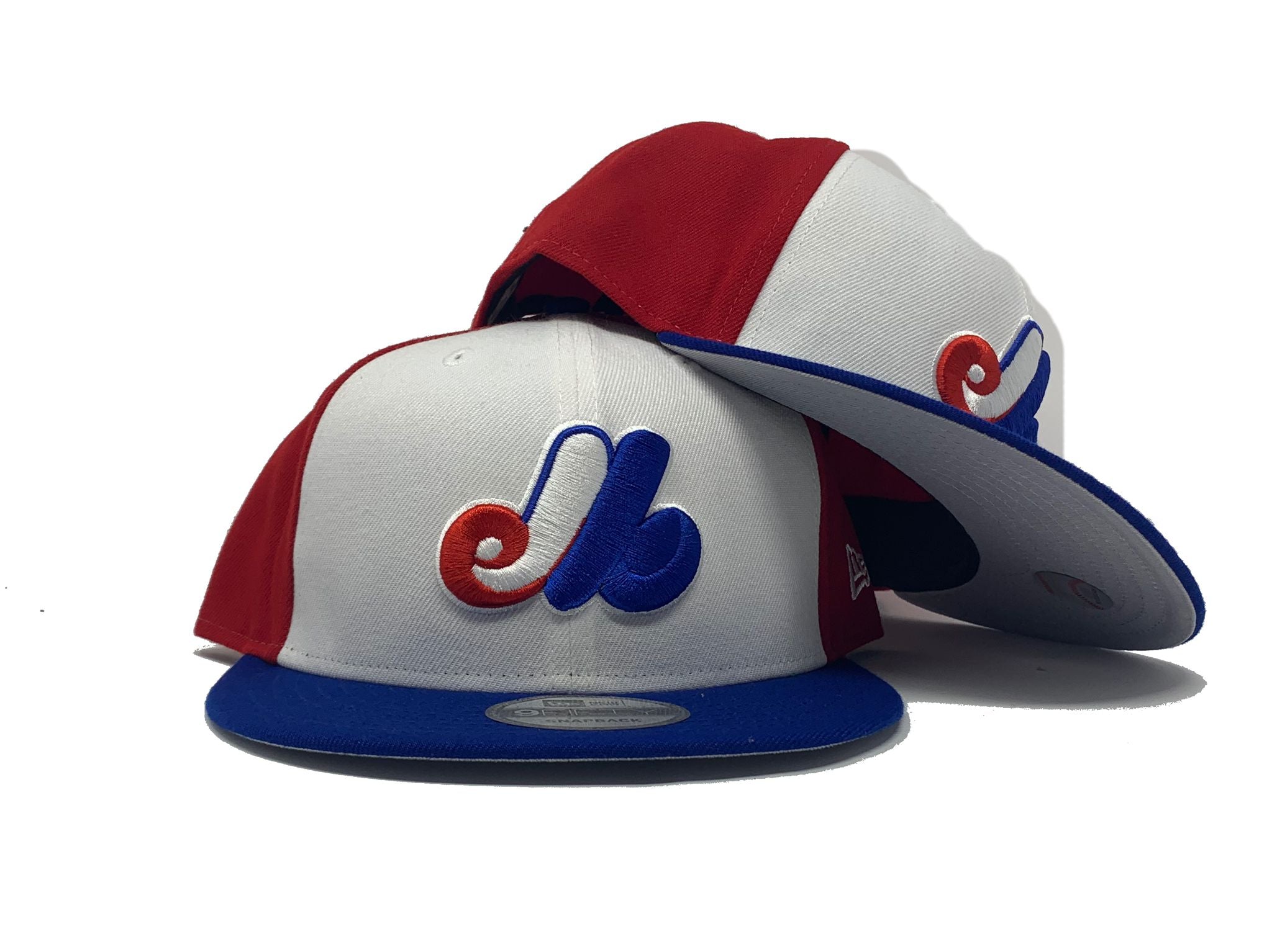 New Era 950 Montreal Expos Basic Snapback Hat (Red/White/Royal Blue) MLB  Cap : Sports & Outdoors 