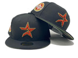HOUSTON ASTRO 45TH ANNIVERSARY BLACK CAMO BRIM NEW ERA FITTED HAT