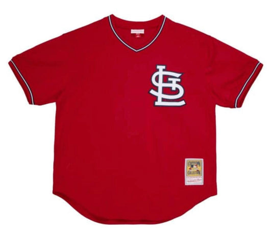 MITCHELL AND NESS ST. LOUIS CARDINALS OZZIE SMITH AUTHENTIC BATTING PRACTICE JERSEY