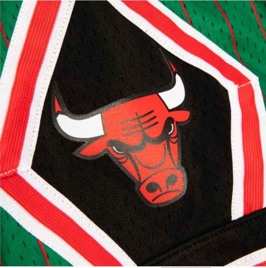 Swingman Chicago Bulls Green Pinstripe 1995 Shorts