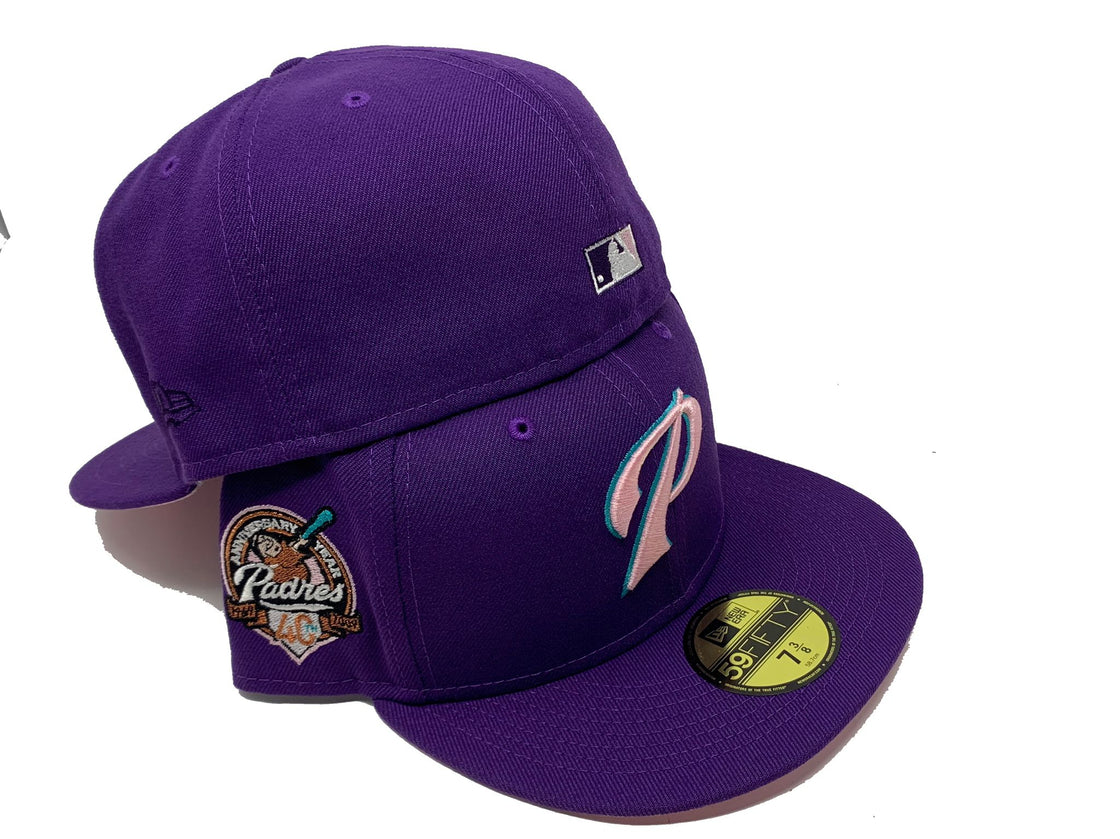 Purple San Diego Padres 40th Anniversary Custom New Era Fitted Hat