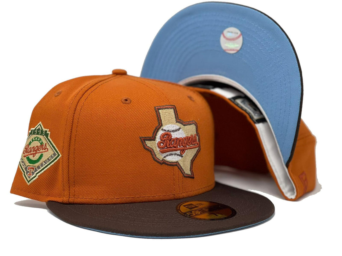 Orange Texas Rangers 1993 Arlington 59fifty New Era Fitted Hat