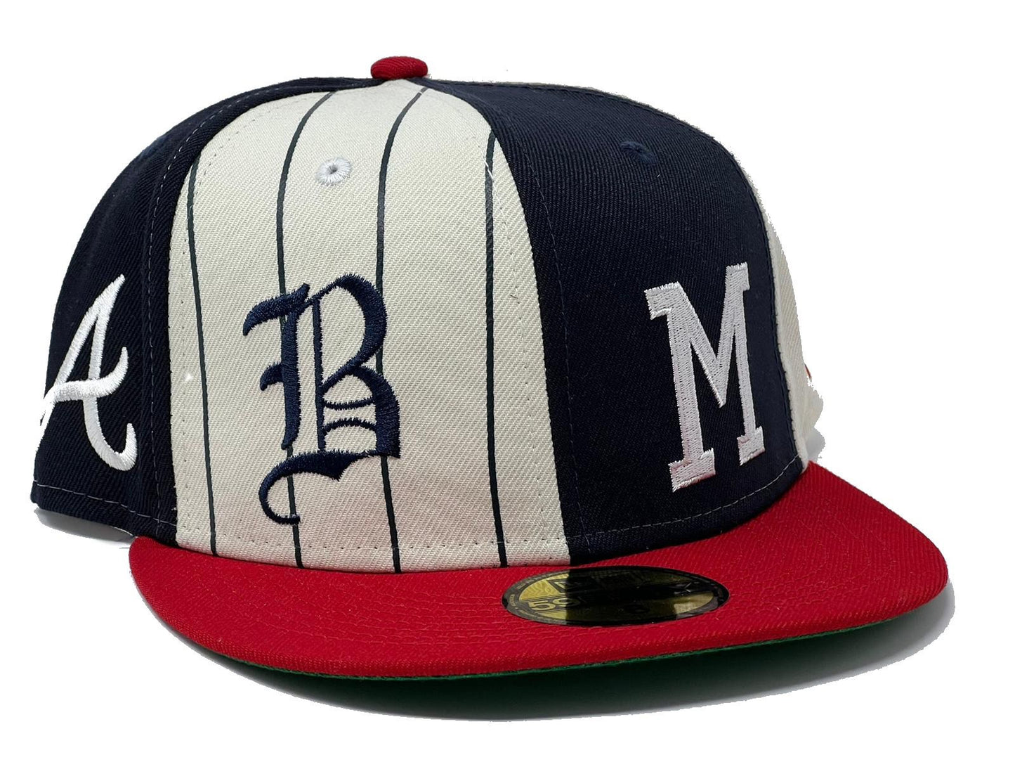 Atlanta Braves Logo Pinwheel 59FIFTY New Era Fitted Cap