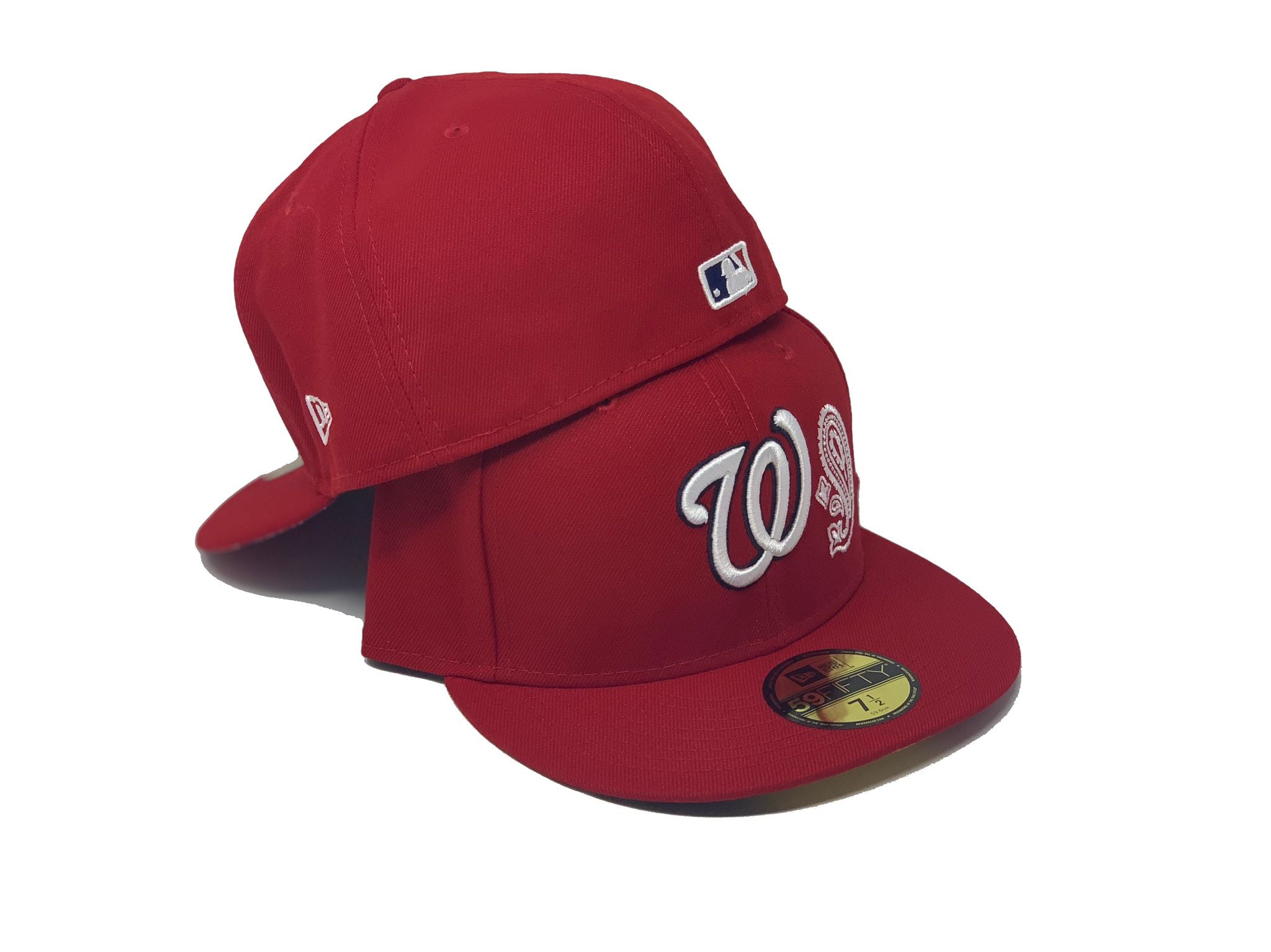 Red Washington Nationals MLB Patch Work New Era Fitted Hat – Sports World  165