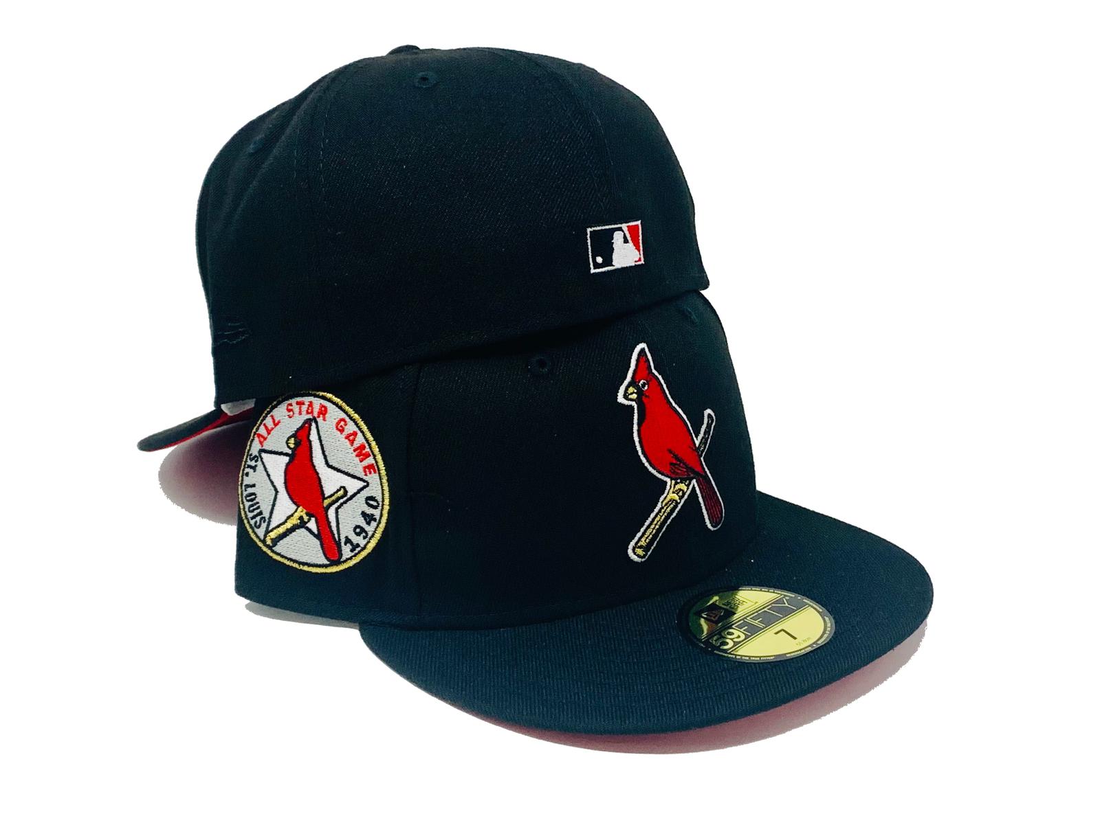 New Jersey Cardinals New Era 59Fifty Fitted Hats (Black Red Gray Under Brim)