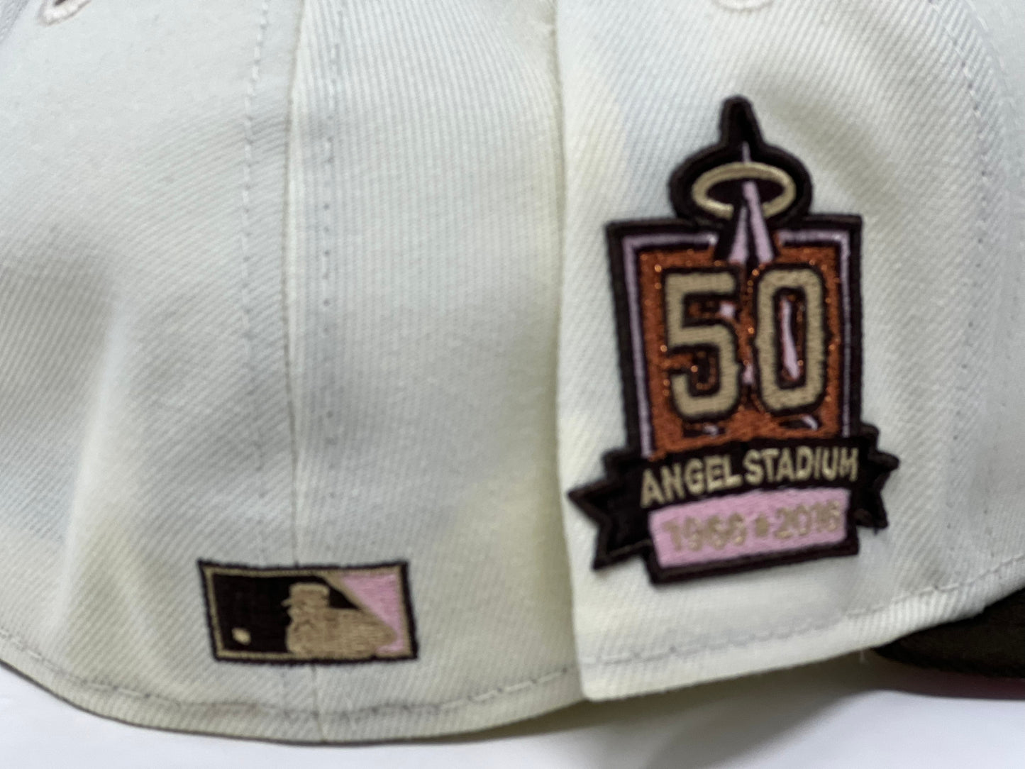 Los Angeles Angeles 50Th Anniversary "Neapolitan Ice Cream" Pink Brim New Era Fitted Hat