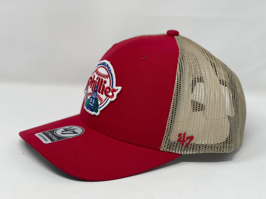 Philadelphia Phillies '47  MVP Trucker Snapback Hat - red
