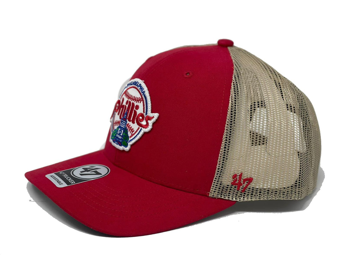 Philadelphia Phillies '47  MVP Trucker Snapback Hat - red