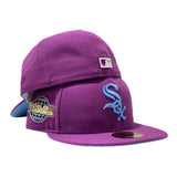 CHICAGO WHITE SOX 2005 WORLD SERIES GRAPE ICY BRIM NEW ERA FITTED HAT