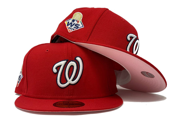 Red Washington Nationals MLB Patch Work New Era Fitted Hat – Sports World  165