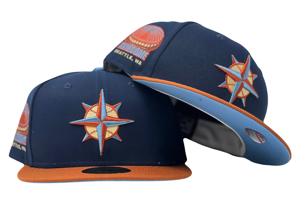 Seattle Mariners Kingdome Stadium Icy Brim New Era Fitted Hats