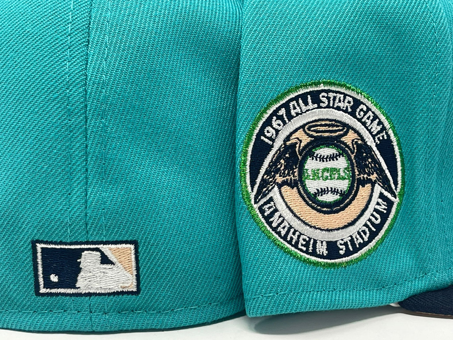 California Angels 1967 All Star Game Peach Brim New Era Fitted Hat