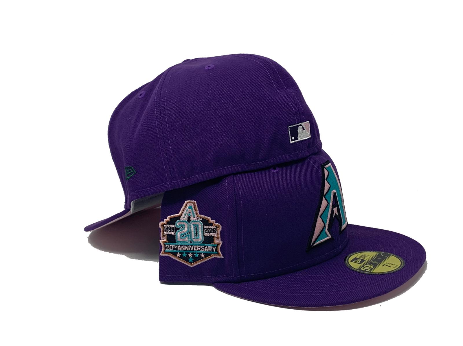 Vintage Arizona Diamondbacks Snapback Hat Purple Nice Outdoor Cap MLB 90’s