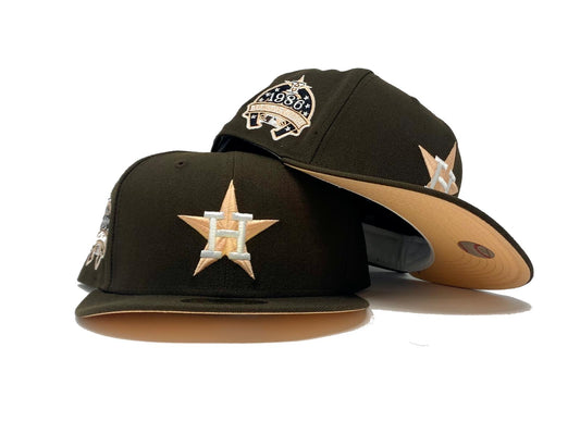 HOUSTON ASTRO 1986 ALL STAR GAME WALNUT PEACH BRIM NEW ERA FITTED HAT