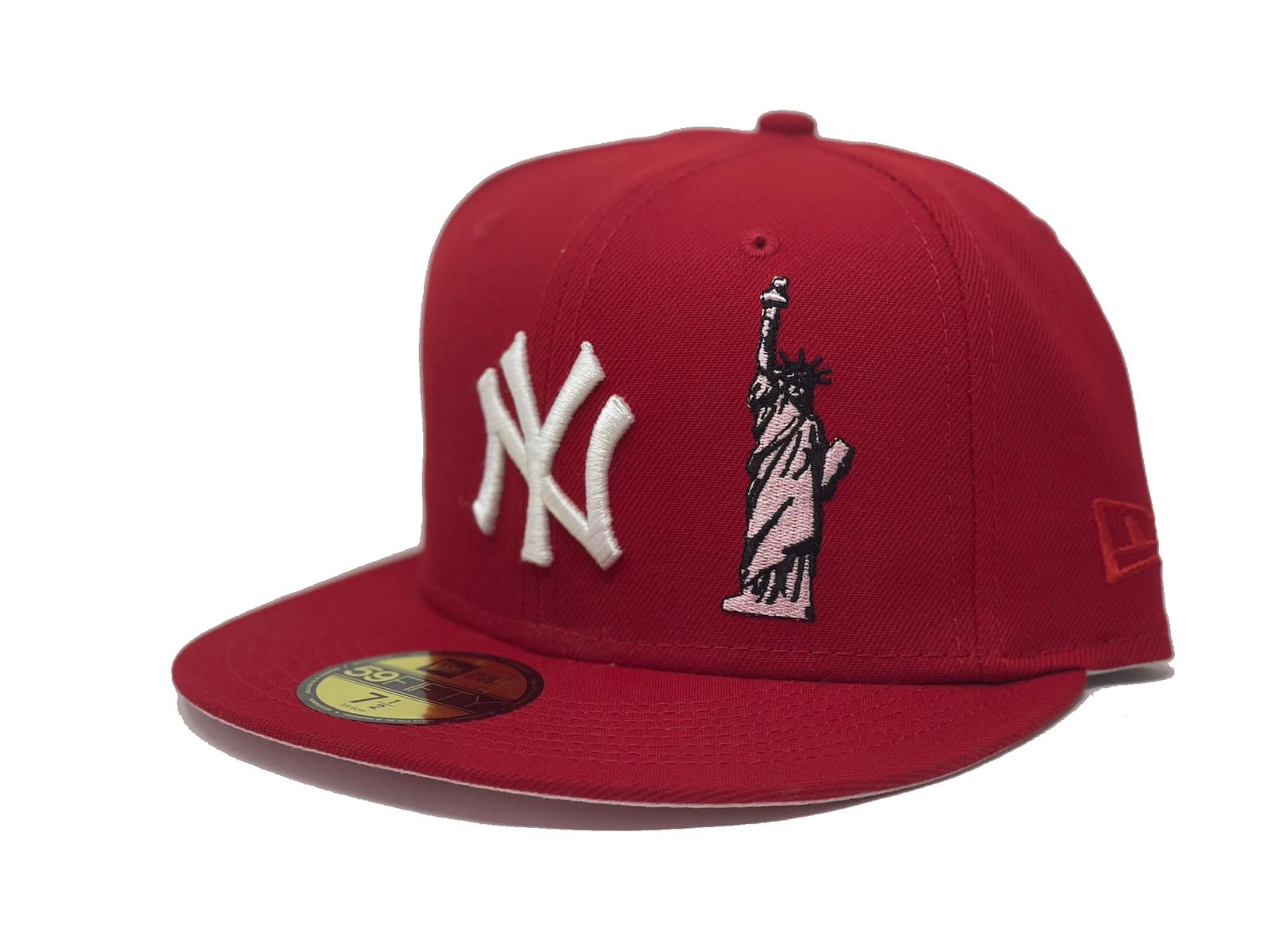 Red New York Yankees 1999 World Series Statue of Liberty Fitted Hat –  Sports World 165