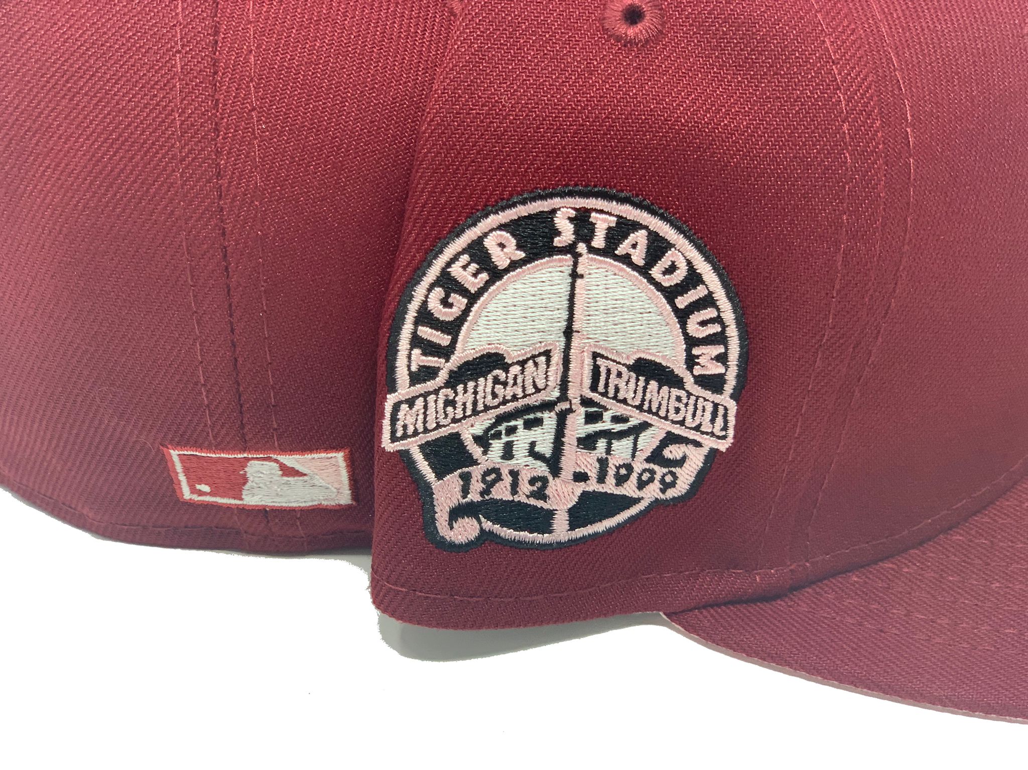 Sportsworld165 Exclusive Burgundy/Pink Detroit Tigers Club Coked Out Hat -  7 1/8