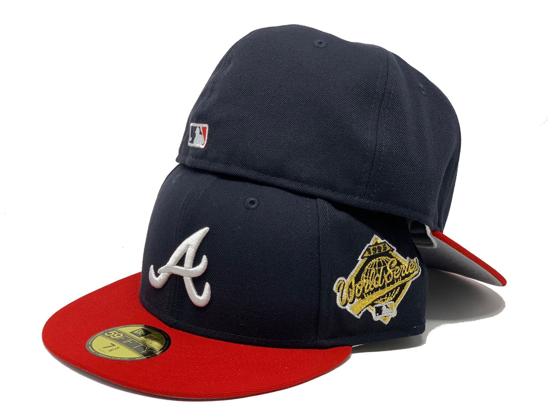 Dark Blue Atlanta Braves 1995 World Series 59fifty New Era Fitted Hat