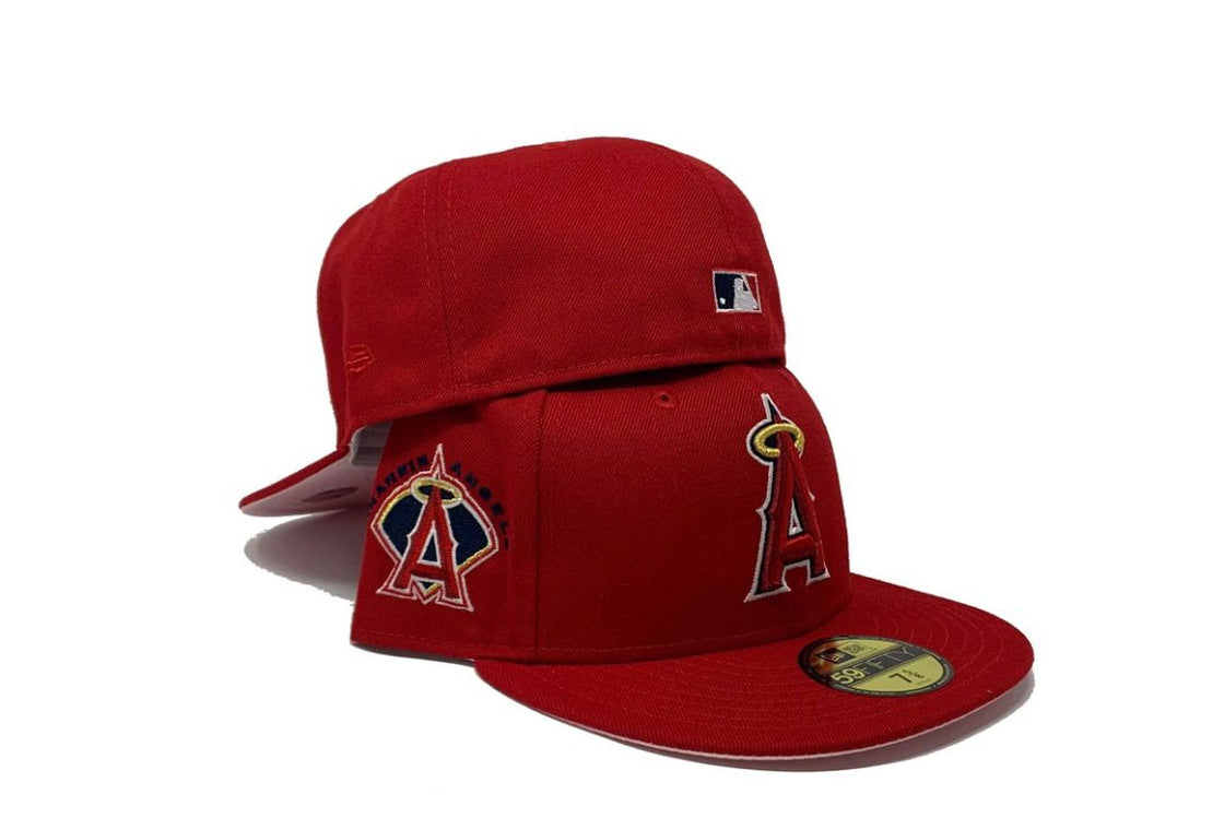 Red Los Angeles Angels Strawberry Refreshner New Era Fitted Hat