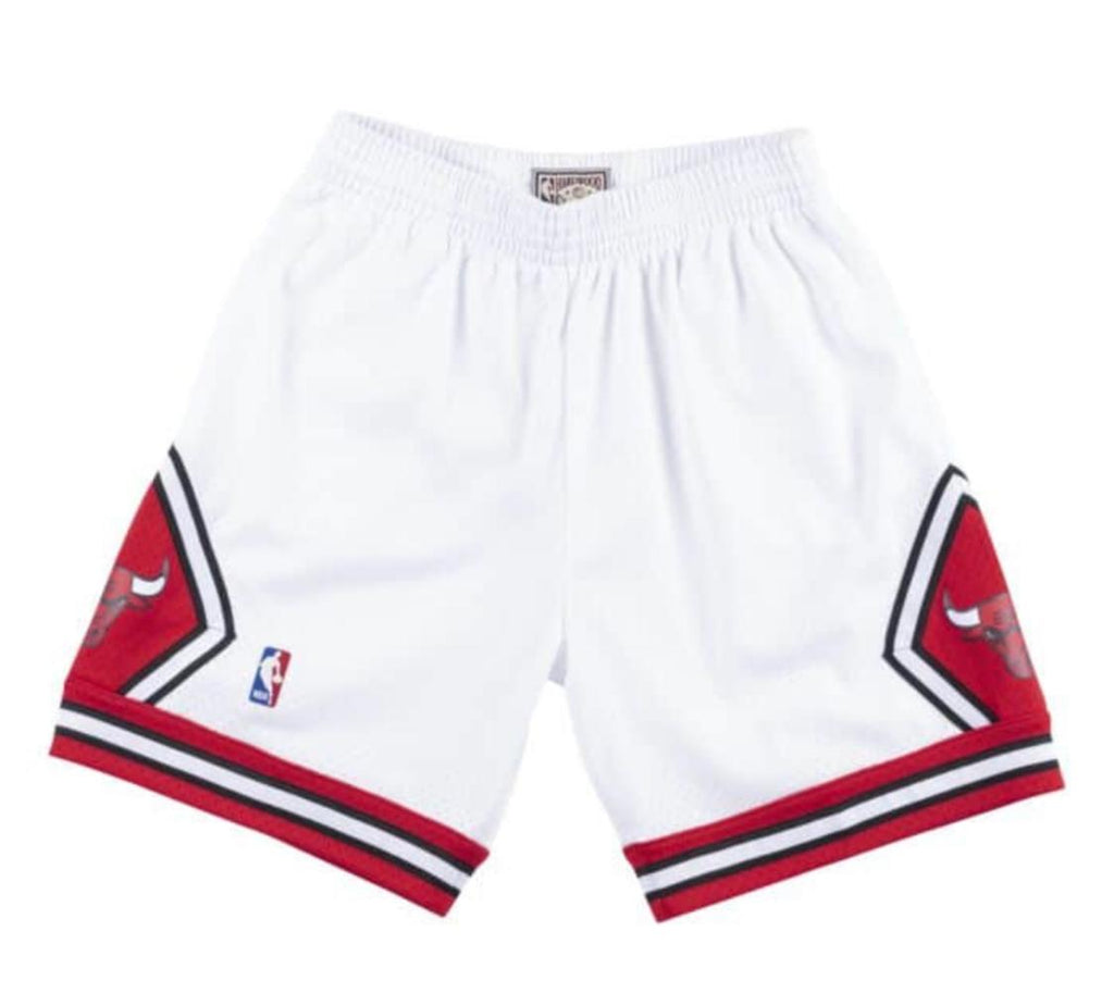 Mitchell and Ness Chicago Bulls NBA Swingman White Shorts