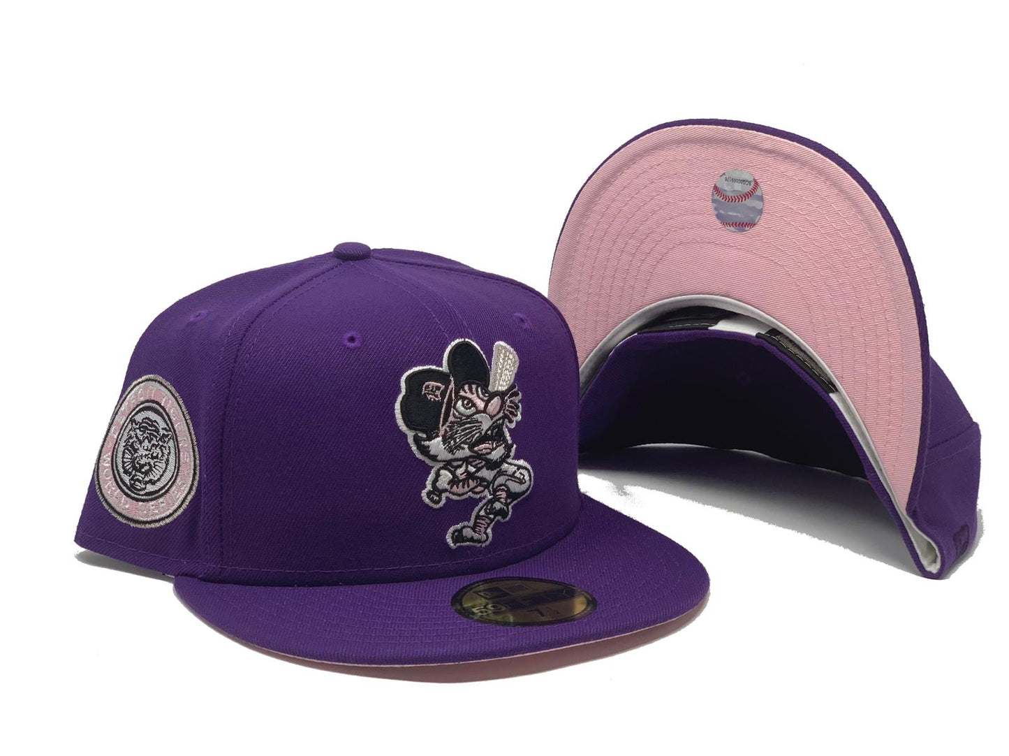 Purple Detroit Tigers 1968 World Series Custom New Era Fitted Hat