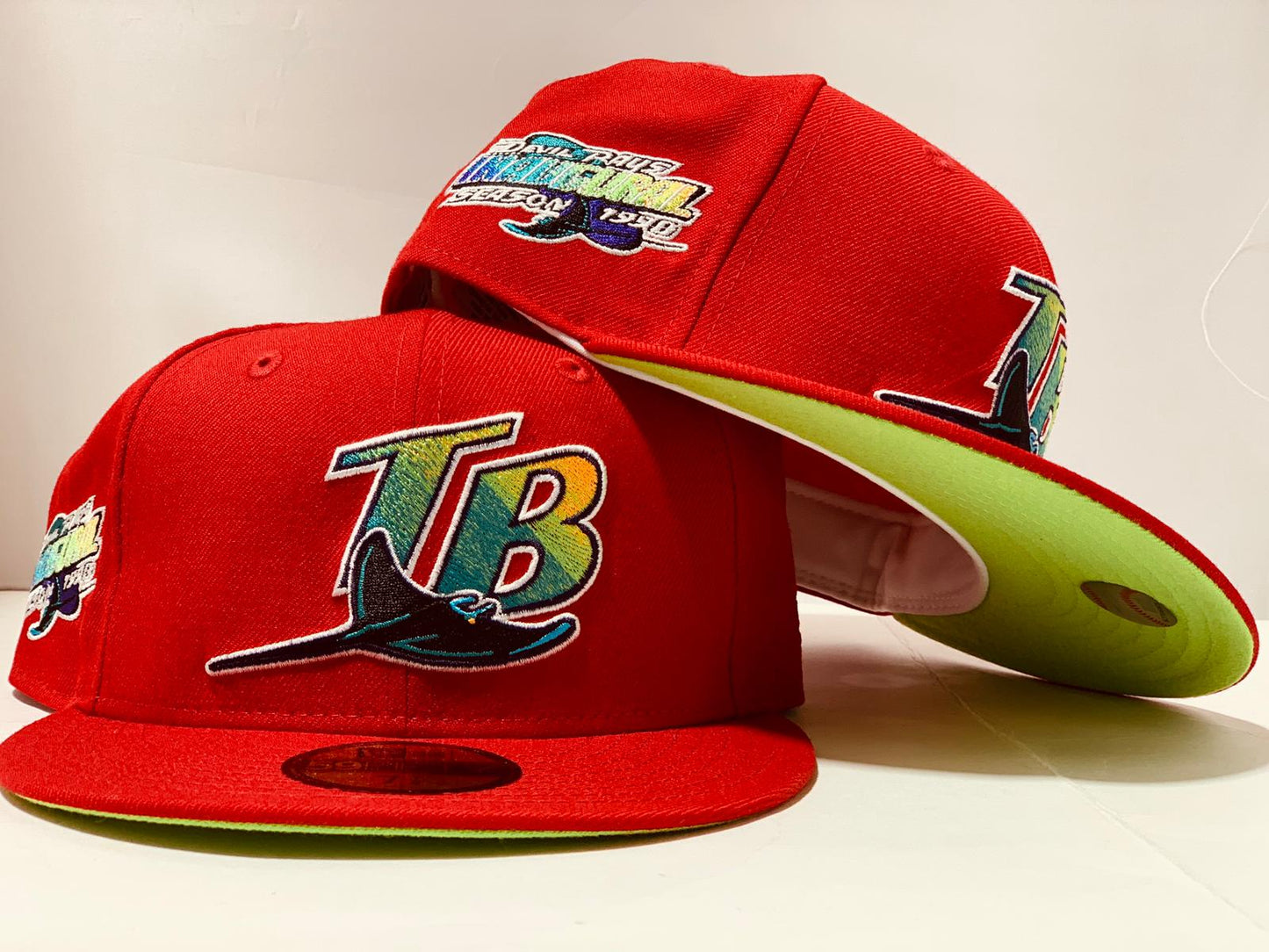 TAMPA BAY DEVIL RAYS INAUGURAL SEASON NEW ERA FITTED TO MATCH AIR JORDAN RETRO 5 " WHAT THE