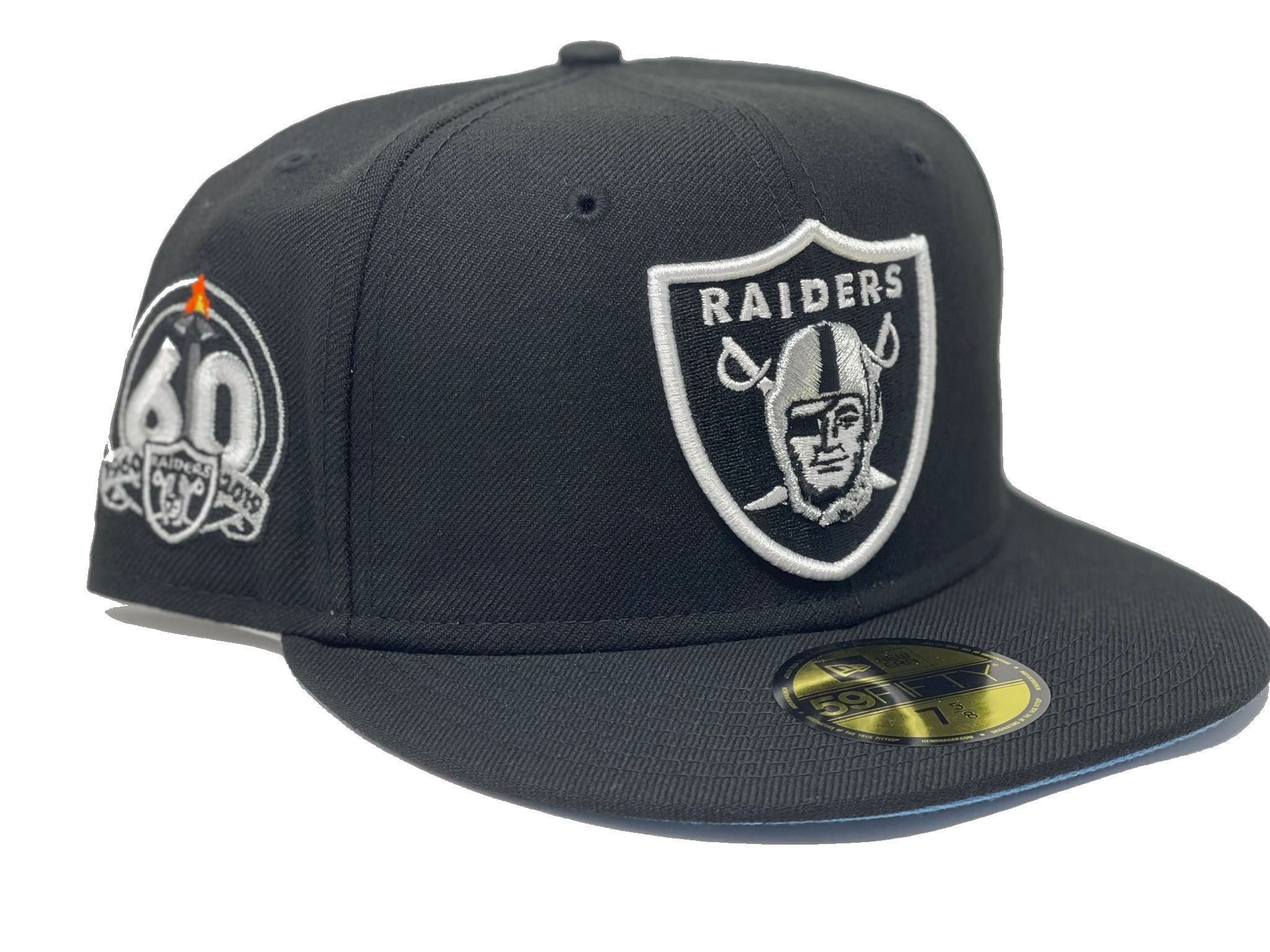 Black Las Vegas Raiders 60th Season Custom New Era Fitted Hat – Sports  World 165