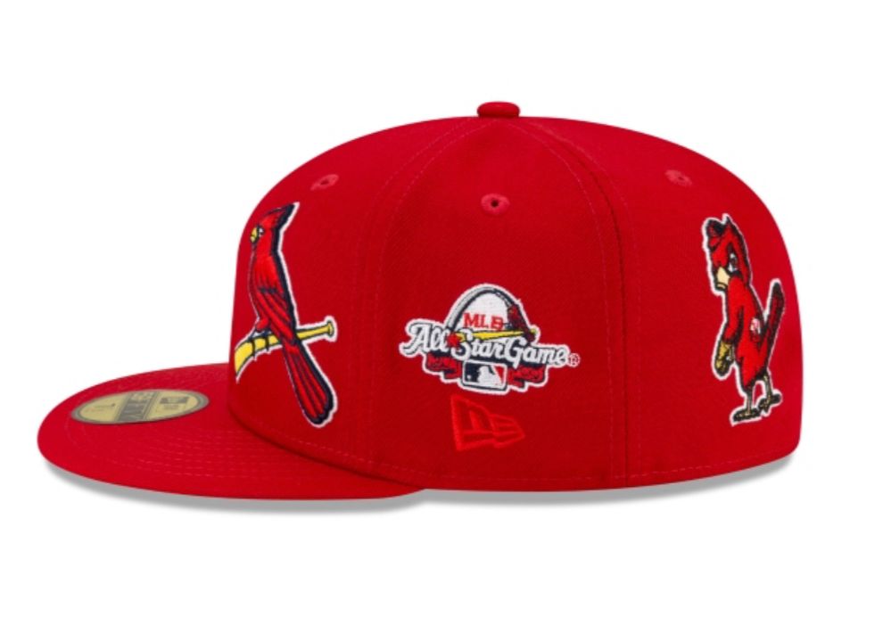 Red St. Louis Cardinals Patch Pride 59FIFTY New Era Fitted Hat