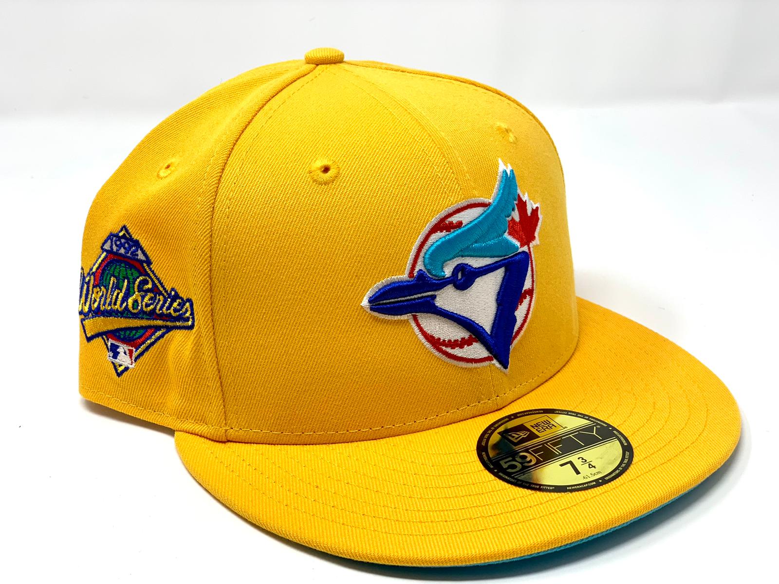 TORONTO BLUE JAYS 1192 WORLD SERIES TAXI YELLOW TEAL BRIM NEW ERA