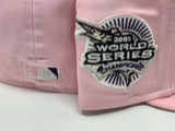 FLORIDA MARLIN 2003 WORLD CHAMPIONS LIGHT PINK PURPLE BRIM NEW ERA FITTED HAT