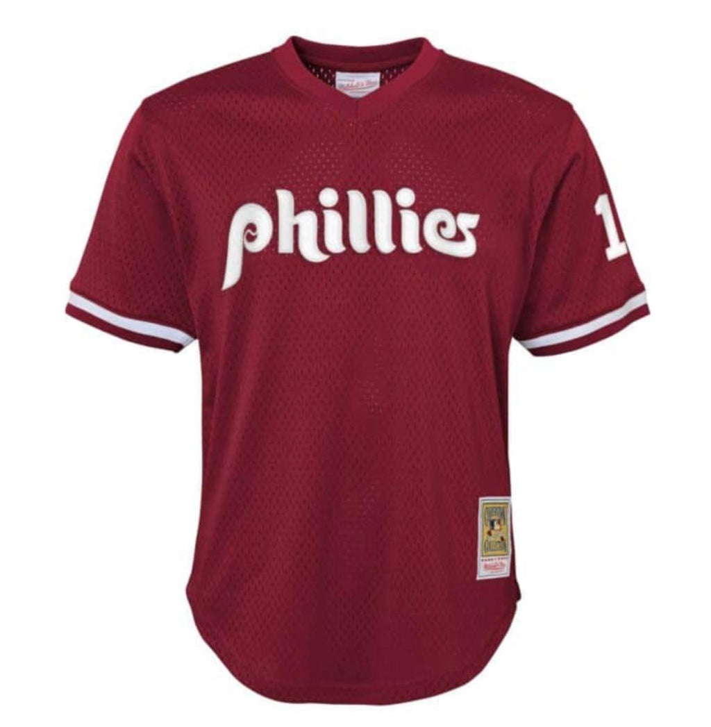 MITCHELL AND NESS 1991 JOHN KRUK PHILADELPHIA PHILLIES  AUTHENTIC BATTING PRACTICE JERSEY