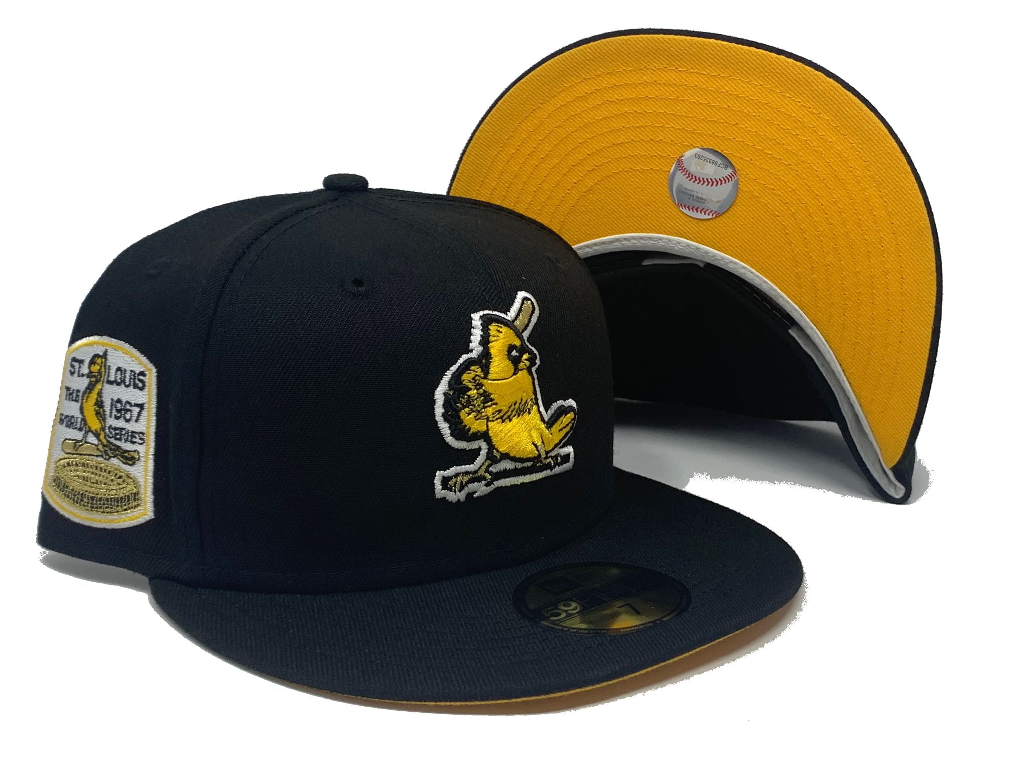 Men's New Era Yellow/Black St. Louis Cardinals Grilled 59FIFTY Fitted Hat