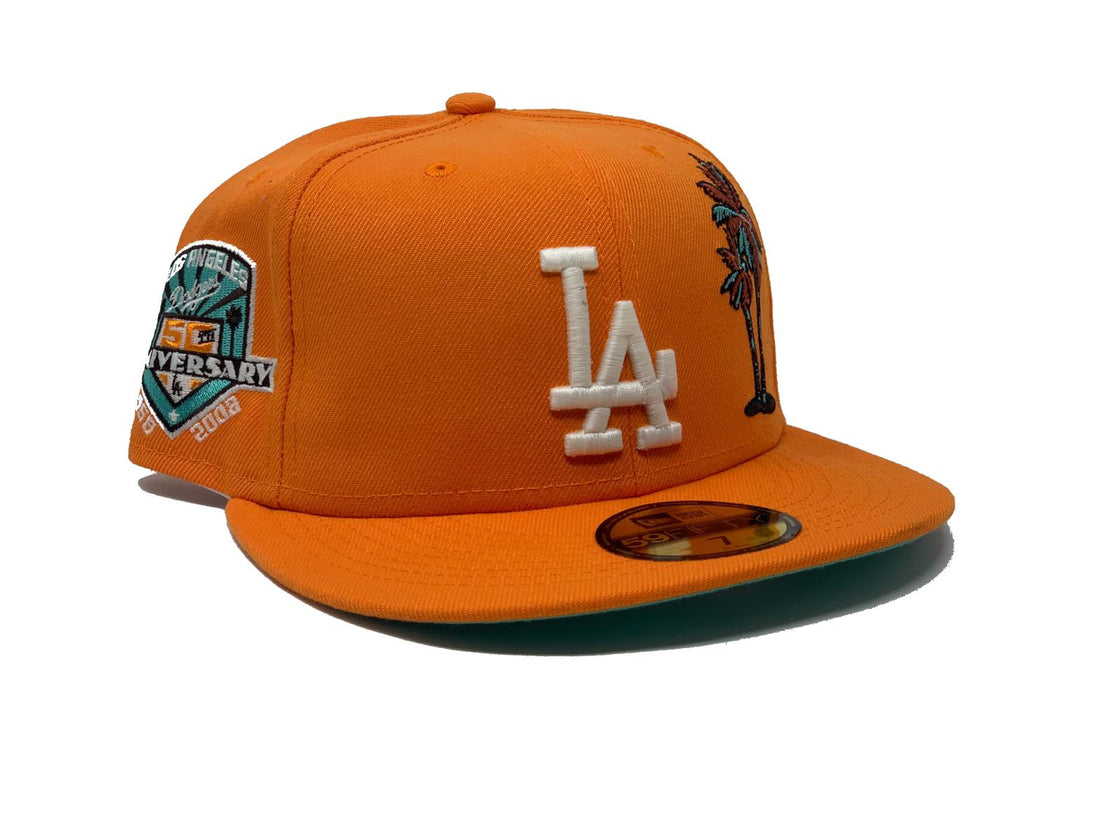 Tango Orange Los Angeles Dodgers 40th Anniversary New Era Fitted