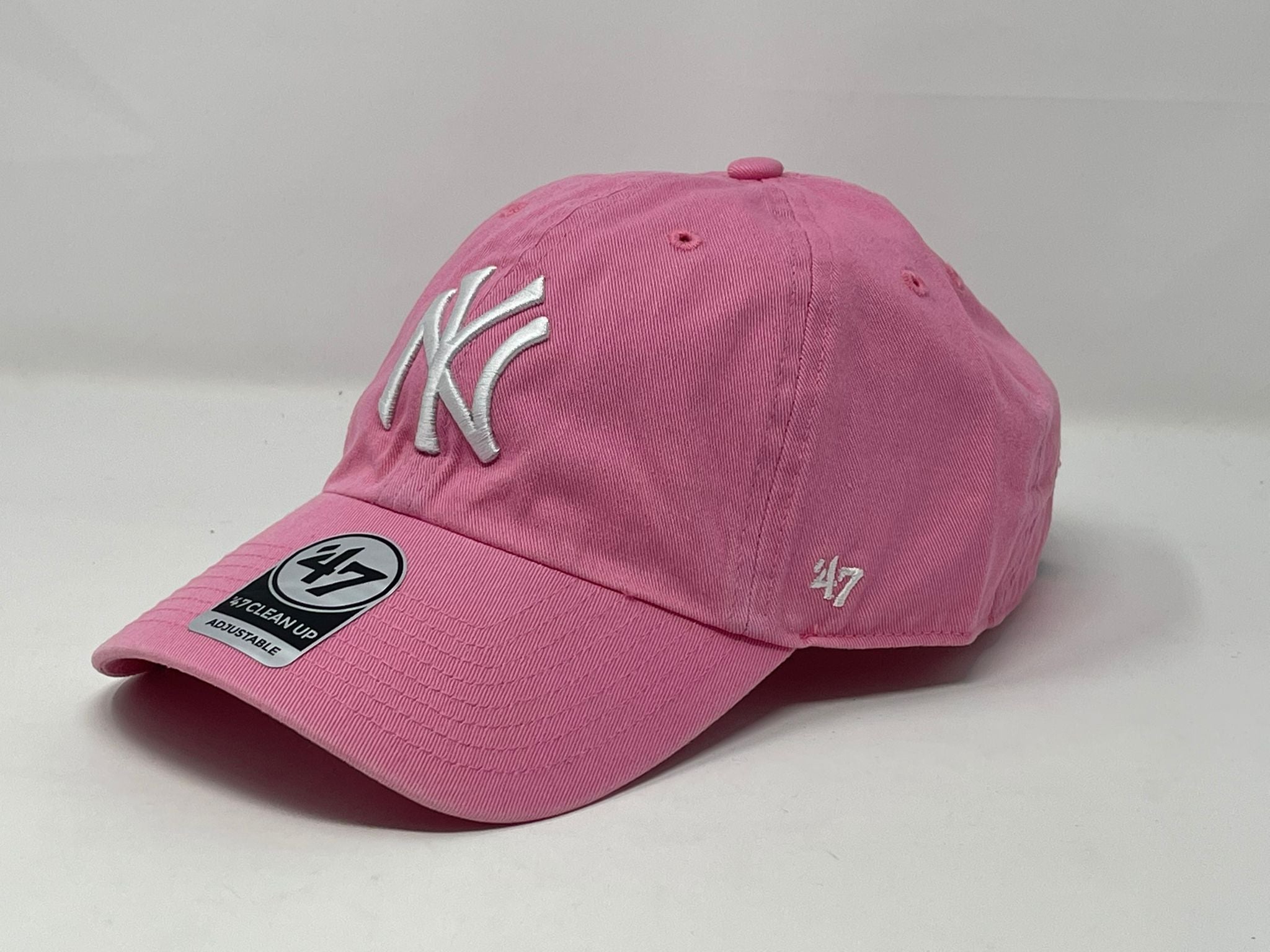 New York Yankees Orchid Pink 47 Brand Clean Up Dad Hat