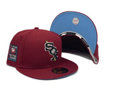 CHICAGO WHITE SOX 1933 ALL STAR GAME BURGUNDY ICY BRIM NEW ERA FITTED HAT