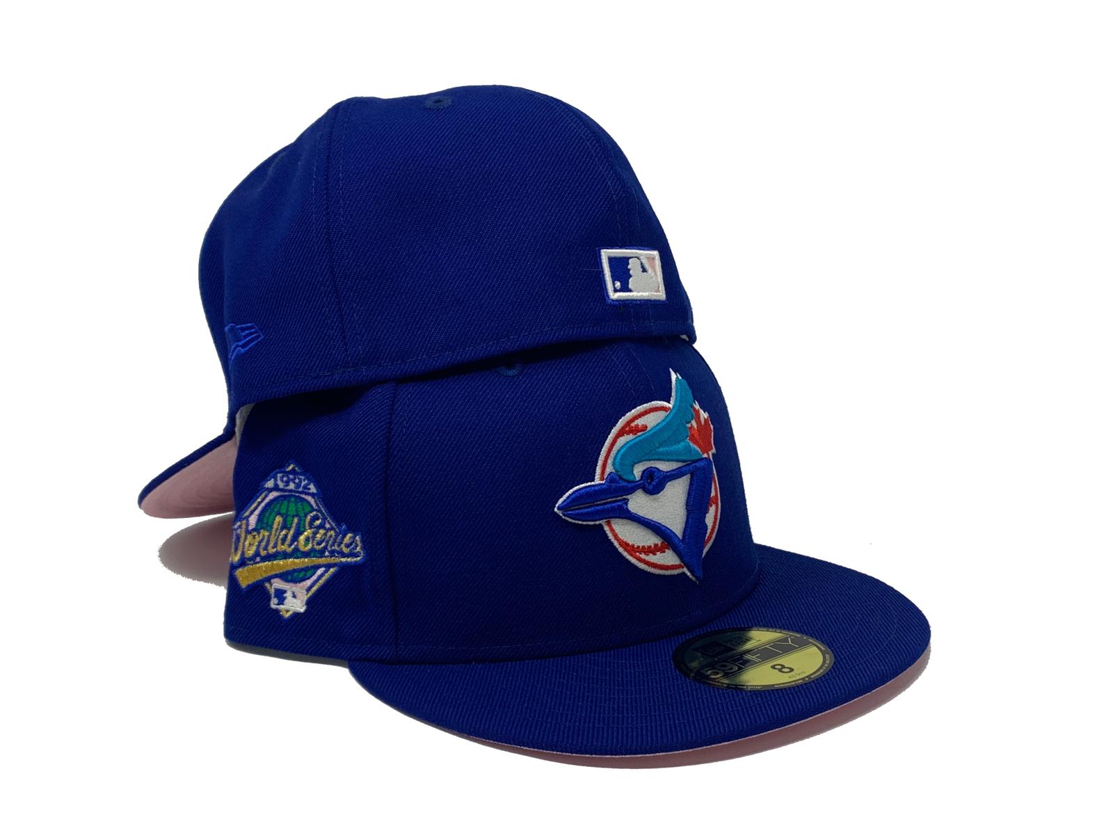 Toronto Blue Jays New Era 1992 World Series Champions Letterman 59FIFTY  Fitted Hat - Royal/Powder Blue