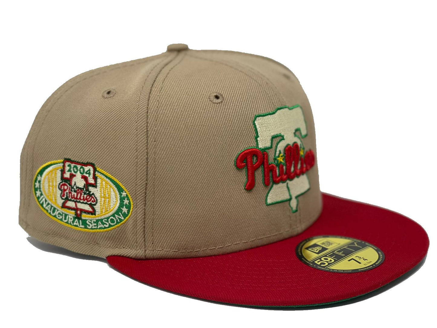 PHILADELPHIA PHILLIES 2004 INAUGURAL SEASON "COLOR BLIND" PACK NEW ERA FITTED HAT