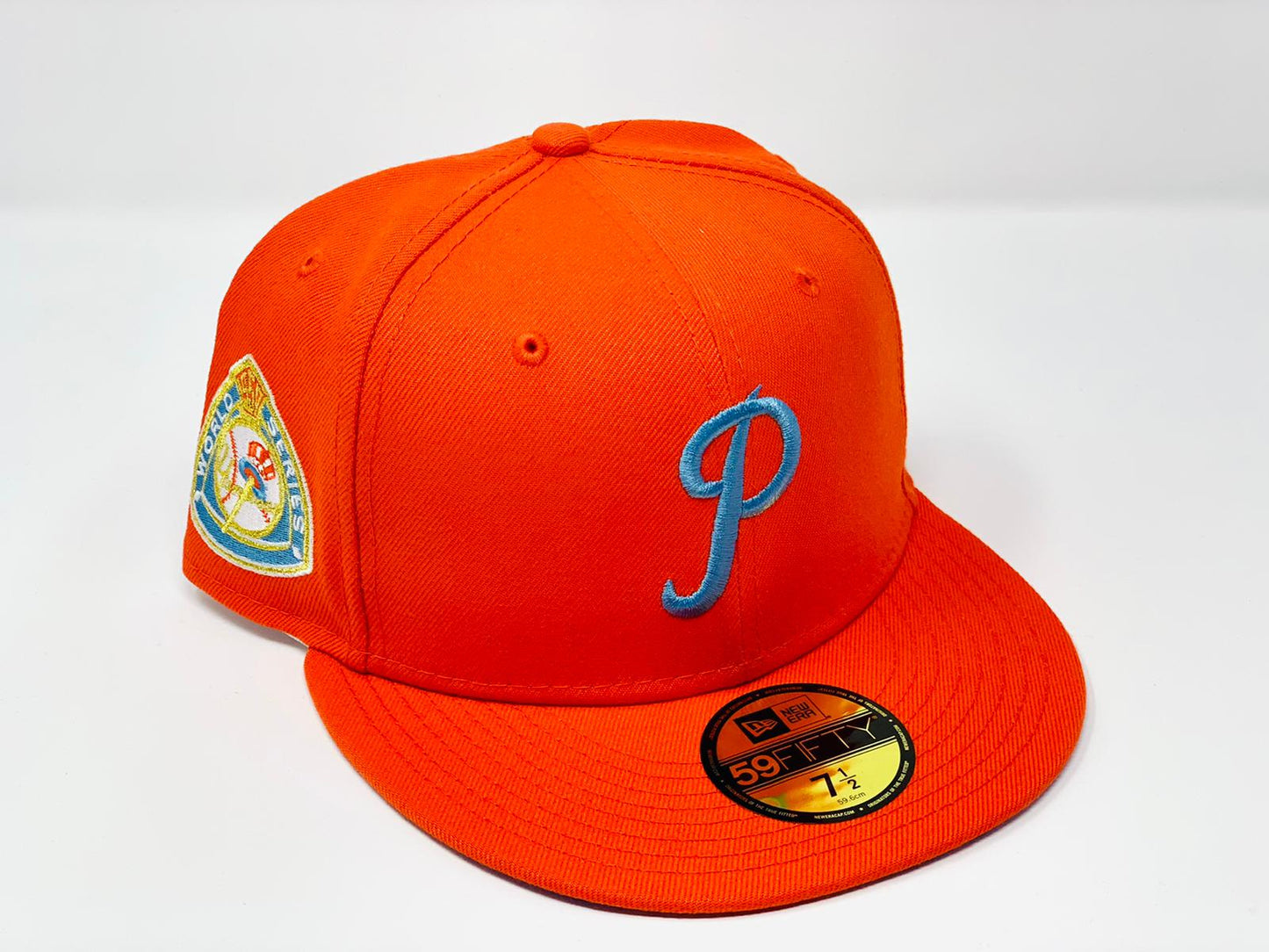 PHILADELPHIA PHILLIES 1950 WORLD SERIES ORANGE ICY BRIM NEW ERA CAP